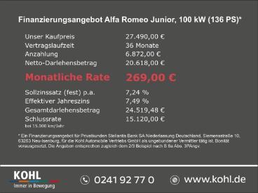 ALFA ROMEO CERTIFIED Alfa Romeo Junior Ibrida Speciale 1.2 Vgt Mild Hybrid 136ps Navi Led Gebraucht - Suv Benzin Weiß - Aachen - 1253965_5