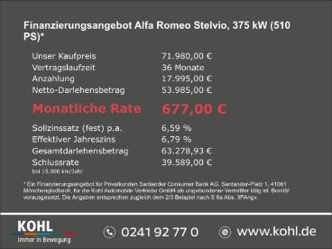 ALFA ROMEO CERTIFIED Alfa Romeo Stelvio Quadrifoglio Q4 2.9 V6 Bi-turbo 4x4 Led Leder Gebraucht - Suv Benzin  - Aachen - 1046021_3