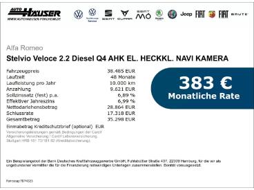 ALFA ROMEO CERTIFIED Alfa Romeo Stelvio Veloce 2.2 Diesel Q4 Ahk El. Heckkl. Navi Kamera M Gebraucht - Suv Diesel Grau - Pohlheim - 1259434_2