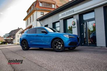 ALFA ROMEO CERTIFIED Alfa Romeo Stelvio Veloce 2.0 Q4-at8 Scheckheft/21 Gebraucht - Suv Benzin Hellblau - Moenchweiler - 1336766_1
