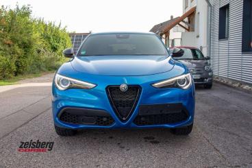ALFA ROMEO CERTIFIED Alfa Romeo Stelvio Veloce 2.0 Q4-at8 Scheckheft/21 Gebraucht - Suv Benzin Hellblau - Moenchweiler - 1336766_4