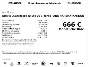 SPOTICAR Alfa Romeo Stelvio Quadrifoglio Q4 2.9 V6 Bi-turbo Pano Harman-kardon Gebraucht - Suv Benzin Grün - Pohlheim - 801351812_2