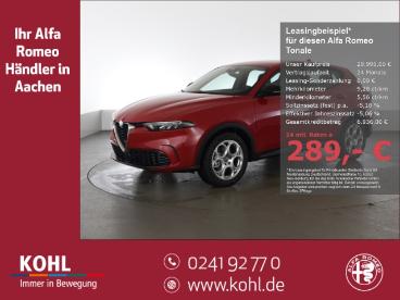 ALFA ROMEO CERTIFIED Alfa Romeo Tonale Super 1.5 Mild Hybrid Eu6d Keyless Tempo Led Gebraucht - Suv Benzin  - Aachen - 1007653_1