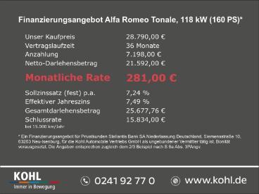 ALFA ROMEO CERTIFIED Alfa Romeo Tonale Veloce 1.5 Vgt 160 Ps Keyless Shz Acc Multif.lenkr Gebraucht - Suv Benzin Grün - Aachen - 1325032_3