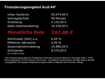 SPOTICAR Audi A4 Avant Tfsi Sport S-tronic+navi+ruckfahrkamera+sitz Gebraucht - Kombi Benzin Schwarz - Coesfeld - 1201294143_5