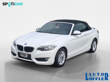 SPOTICAR Bmw 2er 218 D Cabrio+bi-xenon+navigation+pdc+tempomat Gebraucht - Coupé-cabrio Diesel Weiß - Schweinfurt - 1201288813_1