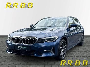 SPOTICAR Bmw 3er 330 E Xdrive Luxury Line Touring Leder+pano+kamera Gebraucht - Coupé-cabrio Plug-in Hybrid Blau - Paderborn - 1201299048_1