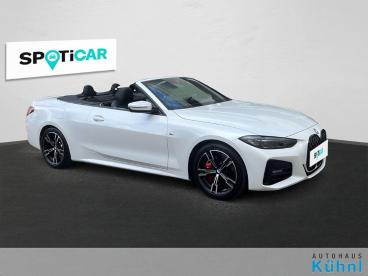 SPOTICAR Bmw 4er 420 I Cabrio M Sport/navi Prof./leder/parkassi. Gebraucht - Coupé-cabrio Benzin Weiß - Hassfurt - 1201148895_3