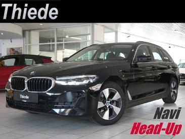 SPOTICAR Bmw 5er 520 D Touring Business Navi/led/virtu./sh/hud/ahk Gebraucht - Kombi Benzin Schwarz - Schöningen - 1201150728_1