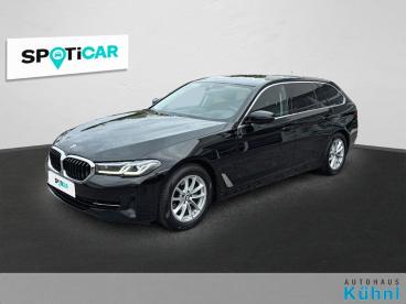SPOTICAR Bmw 5er 520 D Xdrive Touring Autom./navi Prof./leder/ahk Gebraucht - Kombi Diesel Schwarz - Hassfurt - 1201311679_1