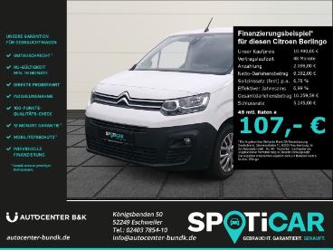 SPOTICAR Citroën Berlingo M Puretech 110 Club Dab Temp Berganfahrass. Gebraucht -  Benzin Weiß - Eschweiler - 1201257707_1