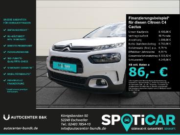 SPOTICAR Citroën C4 Cactus Pure Tech 110 Eat6 Shine Navi Shz Pdc Gebraucht - Suv Benzin Weiß - Eschweiler - 1201297727_1