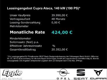 SPOTICAR Cupra Ateca 2.0 Tsi 140 Kw (190 Ps) 7-gang Dsg 4drive Gebraucht - Suv Benzin Weiß - Rutesheim - 1201244883_4