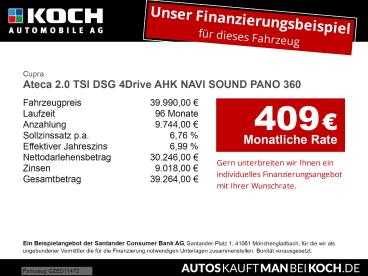 SPOTICAR Cupra Ateca 2.0 Tsi Dsg 4drive Ahk Navi Sound Pano 360 Ateca 2 Gebraucht - Suv Benzin Grün - Berlin - 1201330241_2