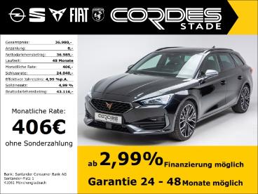 SPOTICAR Cupra Leon Vz 2.0 Tsi Automatik Ahk Kamera Pdc Bc (215) Gebraucht - Limousine Benzin Schwarz - Stade - 1201270184_1