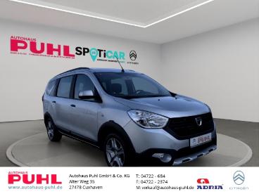 SPOTICAR Dacia Lodgy Stepway Navi Carplay Fahrerprofil Dab Shz Temp Tel Gebraucht - Familienauto Benzin Grau - Cuxhaven - 1201349577_1
