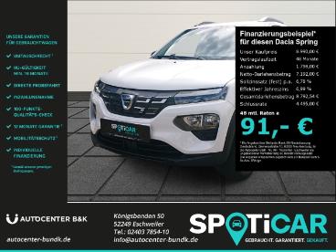 SPOTICAR Dacia Spring Comfort Plus Ccs Kamera Navi Dab Gebraucht - Limousine Elektro Weiß - Eschweiler - 1201330506_1