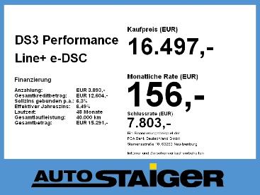 DS CERTIFIED Ds Ds 3 3 Performance Line+ Alcantara+led+navi+shz+lm E-te Gebraucht - Suv Elektro  - Stuttgart - 1131502_4