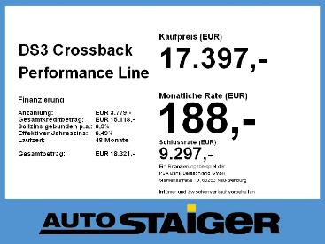 DS CERTIFIED Ds Ds 3 Crossback 3 Crossback Performance Line Alcantara+led Gebraucht - Suv Benzin  - Stuttgart - 1225403_4