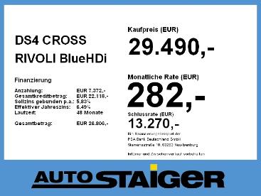 DS CERTIFIED Ds Ds 4 4 Cross Rivoli Bluehdi 130 Matrix Led*hud*ahk Gebraucht - Limousine Diesel Rot - Stuttgart - 1131577_4