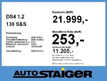 DS CERTIFIED Ds Ds 4 4 1.2 130 S&s Performance Line + Shz + Navi Gebraucht - Limousine Benzin  - Stuttgart - 1207862_4