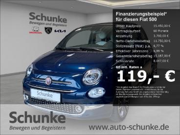SPOTICAR Fiat 500 Dolcevita Cabriolet Navi Apple Carplay Android Aut Gebraucht - Kleinwagen Benzin Blau - Aurich - 1201224892_1