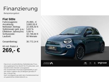 SPOTICAR Fiat 500 E By Bocelli La Prima+nav+pdc+cam+tot+carplay Gebraucht - Kleinwagen Elektro  - Berlin - 1201123662_2