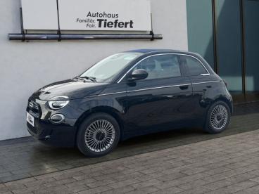 SPOTICAR Fiat 500 E Cabrio 42kwh C // Komfort- + Style Paket Gebraucht - Kleinwagen Elektro Schwarz - Lauchringen - 1201211850_1