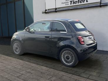 SPOTICAR Fiat 500 E Cabrio 42kwh C // Komfort- + Style Paket Gebraucht - Kleinwagen Elektro Schwarz - Lauchringen - 1201211850_3