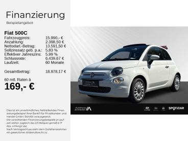 SPOTICAR Fiat 500c Serie 7 1.2 8v Lounge+navi+allwetter+lsens+ Gebraucht - Coupé-cabrio Benzin Weiß - Berlin - 1201273937_2
