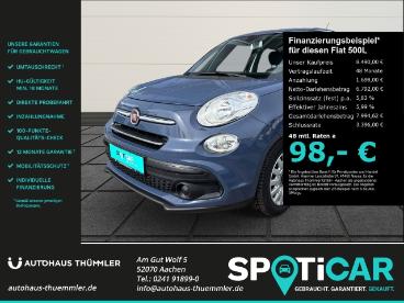 SPOTICAR Fiat 500l Pop Star Musikstreaming Temp Tel.-vorb. Berganfahr Gebraucht - Familienauto Benzin Blau - Aachen - 1201263466_1