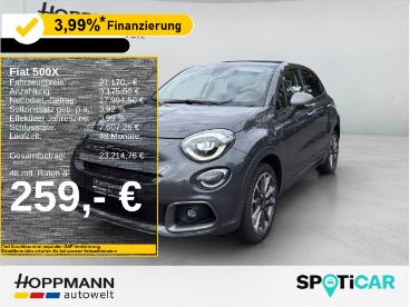 SPOTICAR Fiat 500x Dolcevita Sport 1.5 Gse*faltschiebedach*navi*klima Gebraucht - Suv Benzin Grau - Attendorn - 1201183466_1
