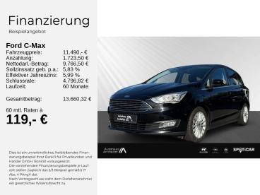 SPOTICAR Ford C-max 1.0 Ecoboost 125ps 6g Titanium S/s+nav+kam Gebraucht - Familienauto Benzin Schwarz - Dallgow - 1201355772_2