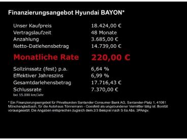 SPOTICAR Hyundai Bayon T-gdi Trend 48v+voll Led+ruckfahrkamera+sitz-/lenk Gebraucht - Suv Benzin Weiß - Coesfeld - 1201318910_5
