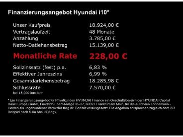 SPOTICAR Hyundai I10 Facelift Trend Automatik+navi+ruckfahrkamera+sitz- Gebraucht - Kleinwagen Benzin Grau - Heiden - 1201270022_5