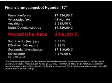 SPOTICAR Hyundai I10 Facelift Trend Automatik+navi+ruckfahrkamera+sitz- Gebraucht - Kleinwagen Benzin Grau - Heiden - 1201270070_5
