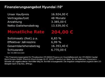 SPOTICAR Hyundai I10 Facelift Trend Automatik+navi+ruckfahrkamera+sitz- Gebraucht - Kleinwagen Benzin Grau - Münster - 1201273164_5