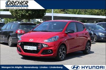 SPOTICAR Hyundai I10 1.0 T-gdi N Line Klima/bc/efh./navi/kamera Gebraucht - Kleinwagen Benzin Rot - Wangen Im Allgäu - 1201326250_1