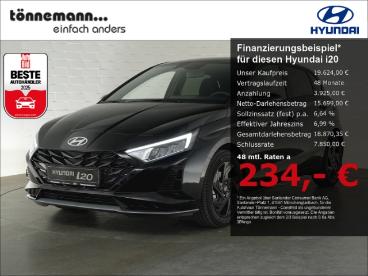 SPOTICAR Hyundai I20 Facelift T-gdi Blackline+voll-led+navi+ruckfahrkam Gebraucht - Kleinwagen Benzin Schwarz - Coesfeld - 1201327642_1