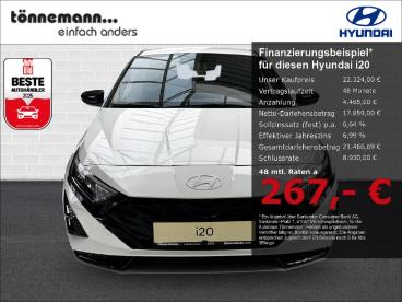 SPOTICAR Hyundai I20 Facelift T-gdi Blackline Dct+voll-led+navi+ruckfah Gebraucht - Kleinwagen Benzin Weiß - Heiden - 1201337035_2