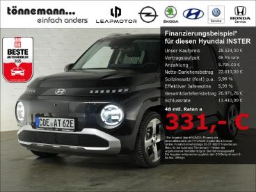 SPOTICAR Hyundai Inster Prime 49kwh Automatik+voll Led+navi+360 Grad Kamer Gebraucht - Kleinwagen Elektro Schwarz - Heiden - 1201286686_1