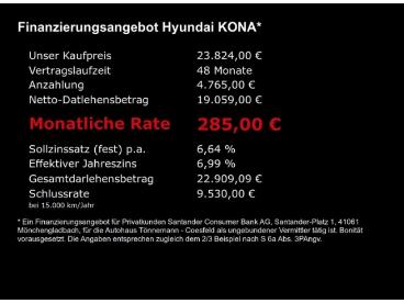 SPOTICAR Hyundai Kona T-gdi Trend+voll Led+navi+ruckfahrkamera+sitz-/len Gebraucht - Suv Benzin Schwarz - Coesfeld - 1201280622_4