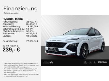 SPOTICAR Hyundai Kona 1.6 T-gdi N Line 2wd +nav+allwetter+shz+19´´ Gebraucht - Suv Benzin Weiß - Dallgow - 1201355773_2