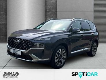 SPOTICAR Hyundai Santa Fe Santafe Signature 2.2d At Allrad 7-sitzer Hud Niveau El. P Gebraucht - Suv Diesel Blau - Hamburg - 1201302877_1