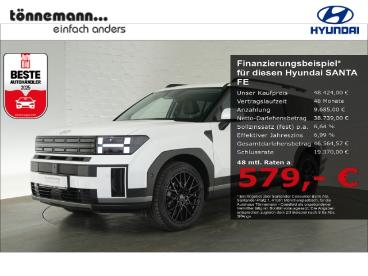 SPOTICAR Hyundai Santa Fe Santafe Hev Intro 4wd+voll Led+navi+360 Grad Kamera+bose S Gebraucht - Suv Hybrid Weiß - Coesfeld - 1201327949_1