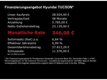 SPOTICAR Hyundai Tucson Facelift T-gdi Select+voll Led+navi+ruckfahrkamera Gebraucht - Suv Benzin Schwarz - Coesfeld - 1201239160_5