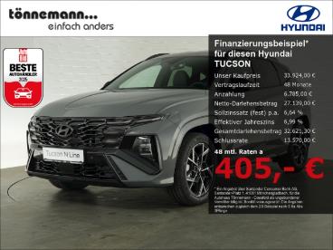 SPOTICAR Hyundai Tucson Facelift T-gdi N-line 48v Dct+matrix Led+navi+ruck Gebraucht - Suv Benzin Grau - Coesfeld - 1201242835_1