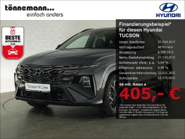 SPOTICAR Hyundai Tucson Facelift T-gdi N-line 48v Dct+matrix Led+navi+ruck Gebraucht - Suv Benzin Grau - Coesfeld - 1201242836_1