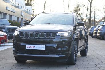 SPOTICAR Jeep Compass S Mhev 130+20ps/leder/led/360° Kam Gebraucht - Suv Hybrid Schwarz - Waldkraiburg - 1201285822_1