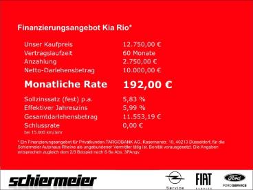 SPOTICAR Kia Rio 1.2 Dream Team Multimedia Kamera Shz Allwetter Gebraucht - Kleinwagen Benzin Schwarz - Rheine - 1201273311_2